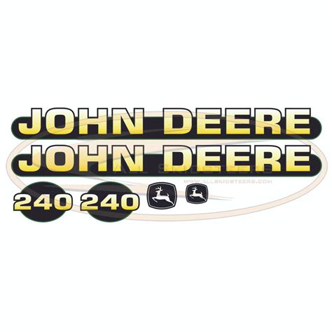 john deere skid steer decals